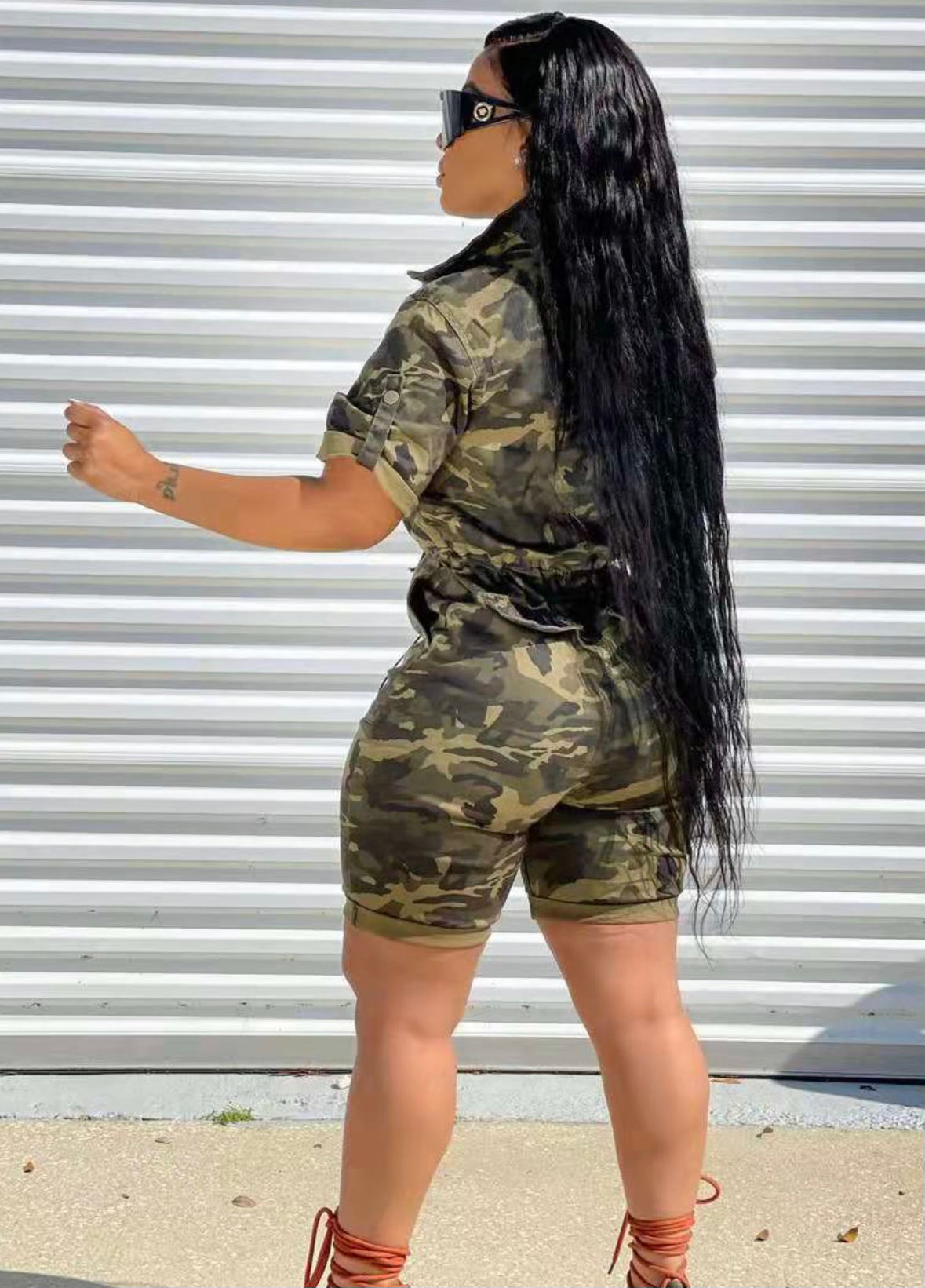 Camouflage jumpsuit