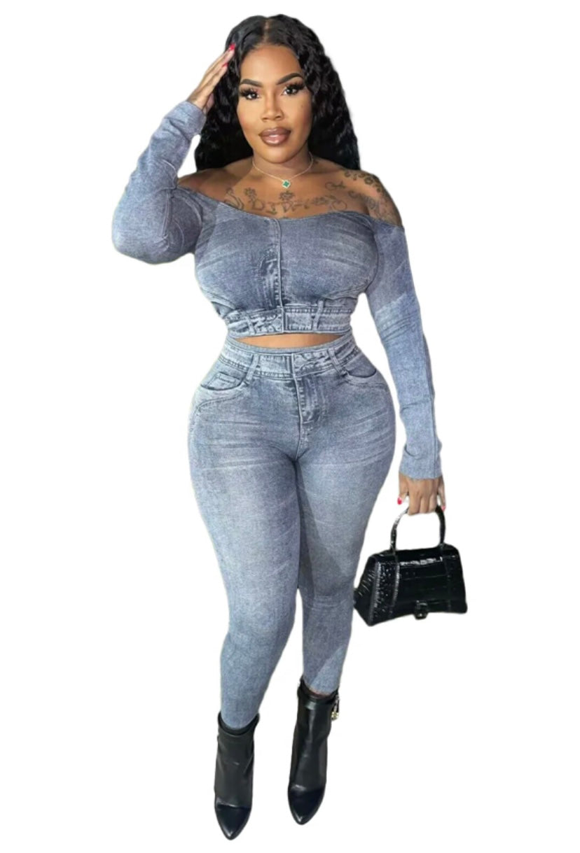 Two piece denim