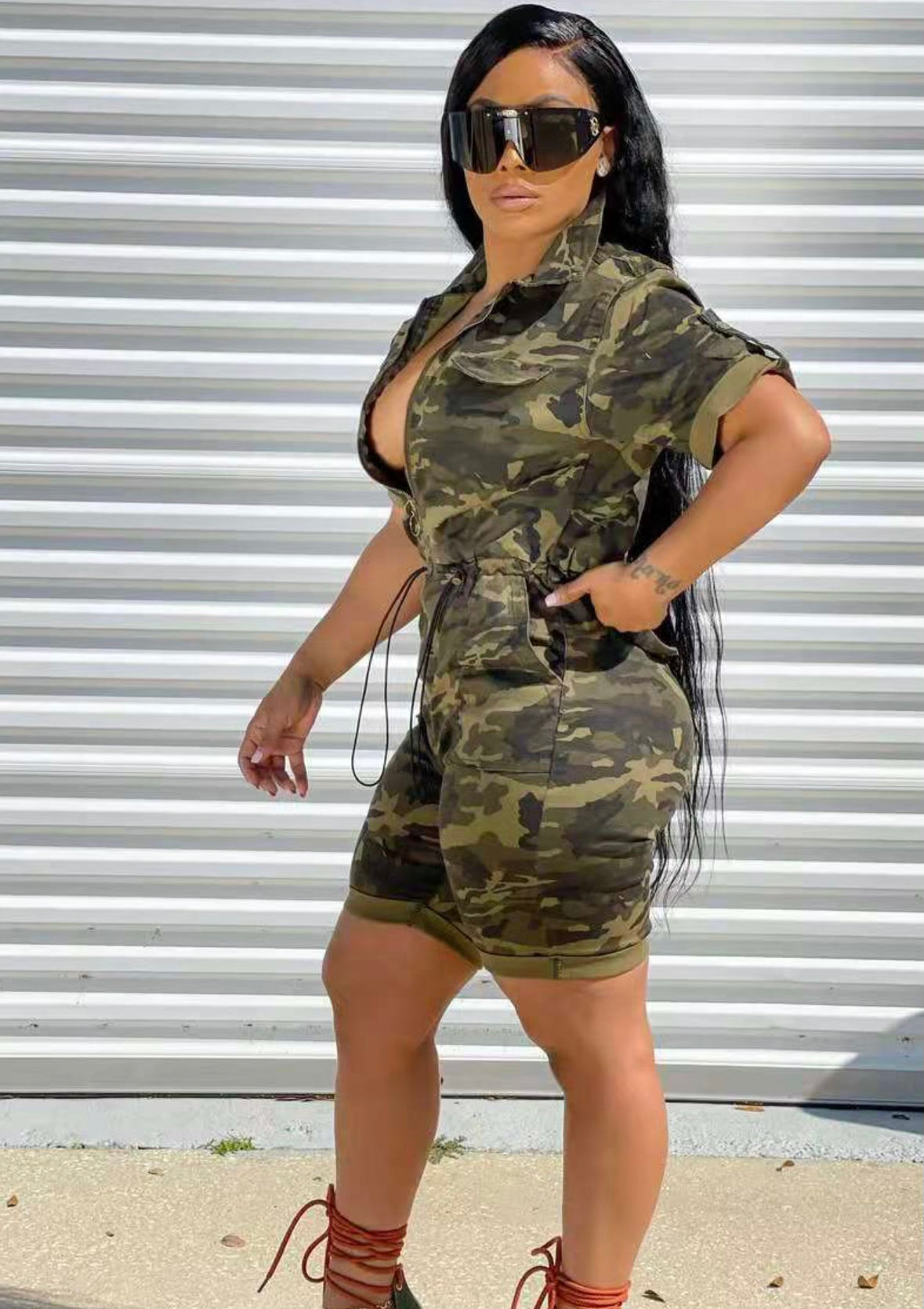 Camouflage jumpsuit