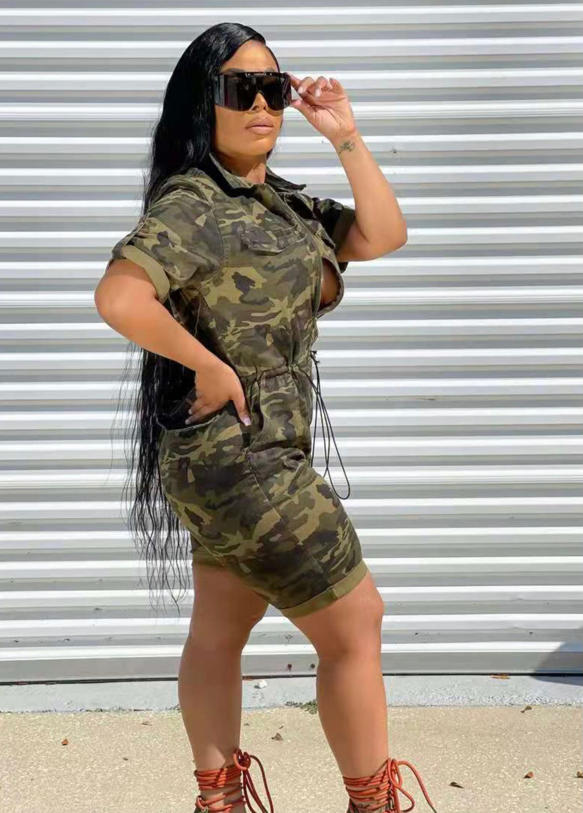 Camouflage jumpsuit