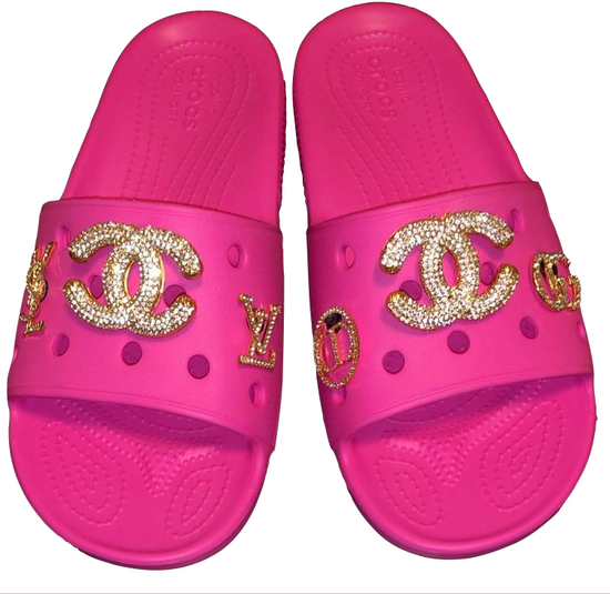 Custom pink Luxury Slides